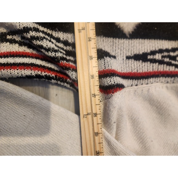 Northern Angel L Tribal Geometric Open Front Cardigan CD1912-067 Black Athleisur - Picture 8 of 9